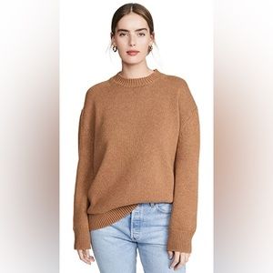 Anine Bing Rosie Cashmere Sweater Size M Camel/Brown
